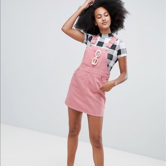 dungaree cotton dress